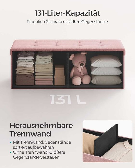 Табуретка/пейка с място за съхранение в различни размери и цветове