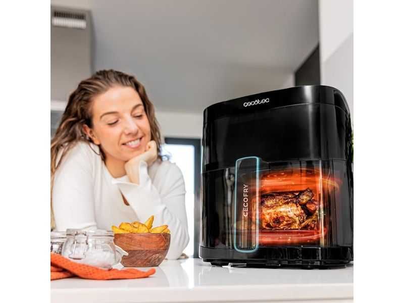 Еър Фрайър с ГРИЛ Cecotec Cecofry DuoHeat 6000, 6L, Черен
