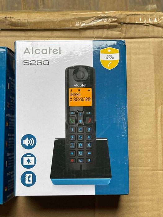 Telefon fix fără fir ALCATEL S280 - DECT - Design compact