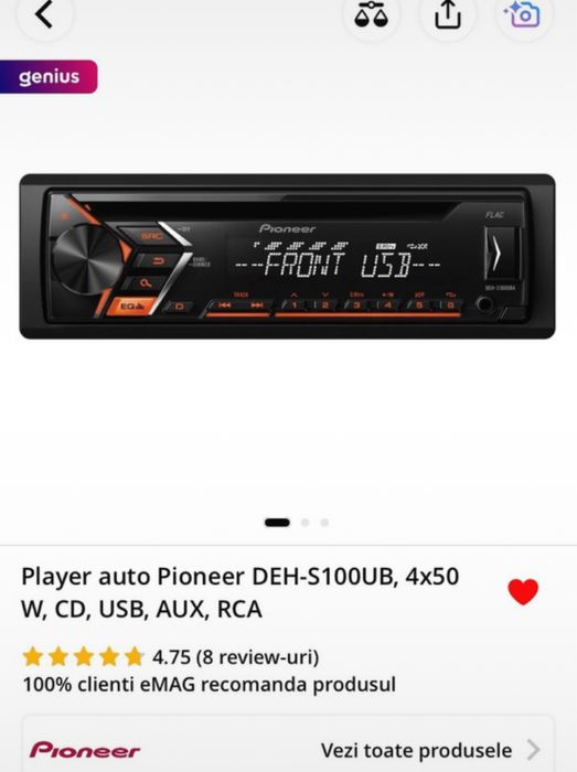 Subwoofer Alpine+Statie Sony+Cd player Pioneer