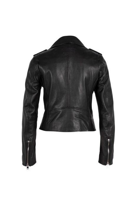 Geaca de Piele Dama Mauritius Silver Neagra MWLunah