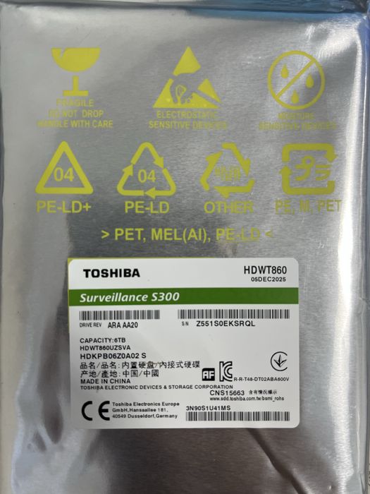 HDD диск Toshiba Surveilance s300 (6TB)