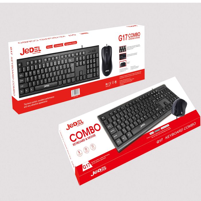 Комплекта клавиатура с безшумни бутони и мишка