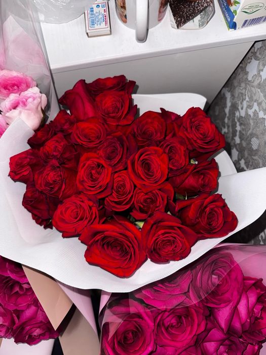 Цветы город Алматы!свежие