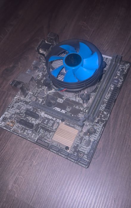 Матплата + процессор + Куллер + озу