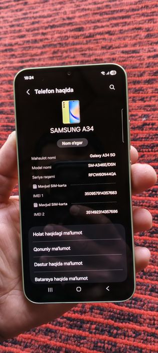 Samsung A34 6/128Gb