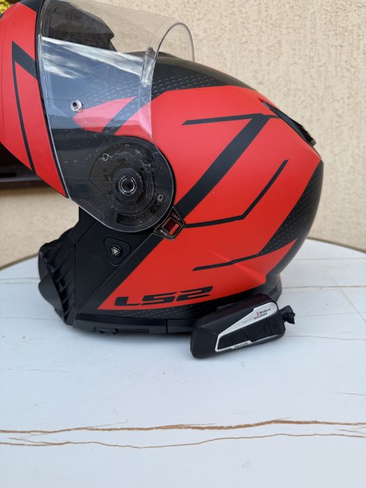 Casca moto LS 2 culoare rosie
