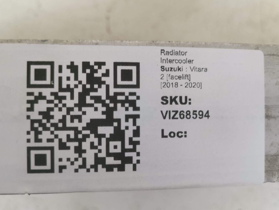 Радиатор Интеркулер Сузуки Витара 2 [фейслифт] СХ4 Крос Оригинален Suz