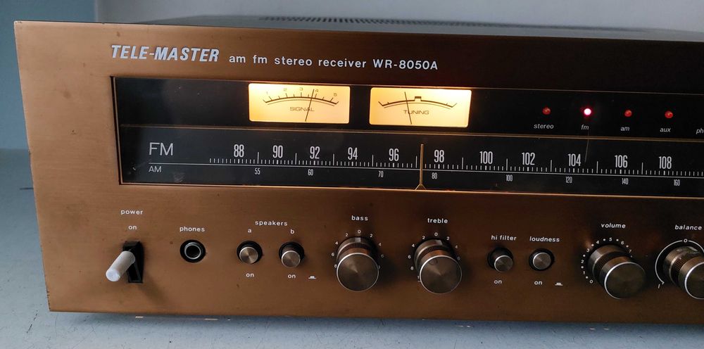 Tele Master WR-8050A amp Dual Mono vintage amplificator scala analog
