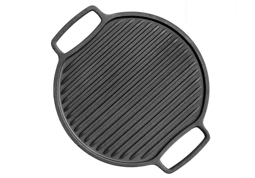 Чугунена плоча двулицева