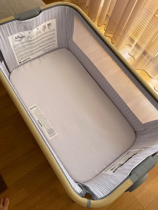 Детска Кошара “KikkaBoo - Nanna” Next2me, 0+ месеца, тъмносив меланж