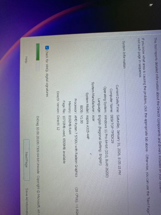 ACER aspire 3 R7 5000