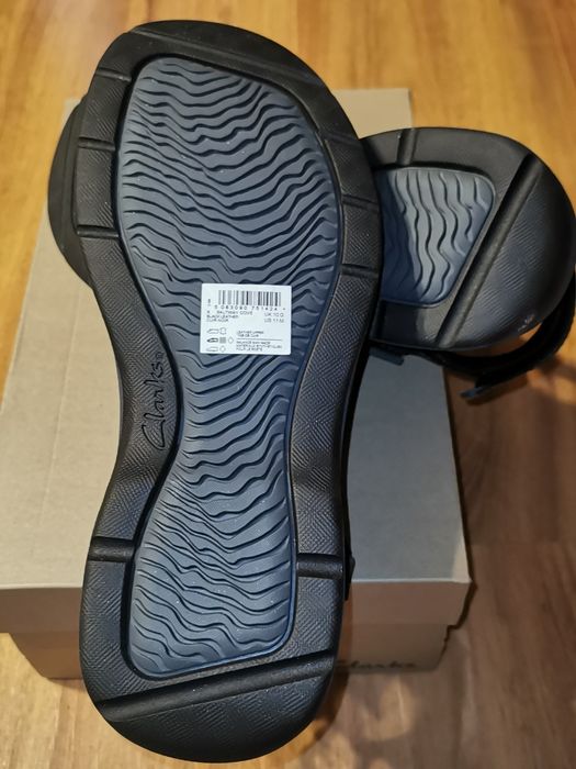 Sandale barbatesti Clarks, noi, piele naturala, mar. 44 si 1/2