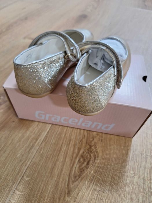 Детски обувки Graceland - балерини златни