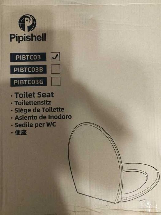 Capac Toaletă Pipishell PIBTC03, Soft-Close, Quick Release, Alb (Formă O)