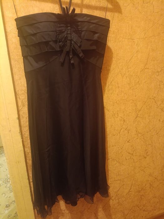 Дизайнерское платье Max Mara синее коктельное выпускное может быть