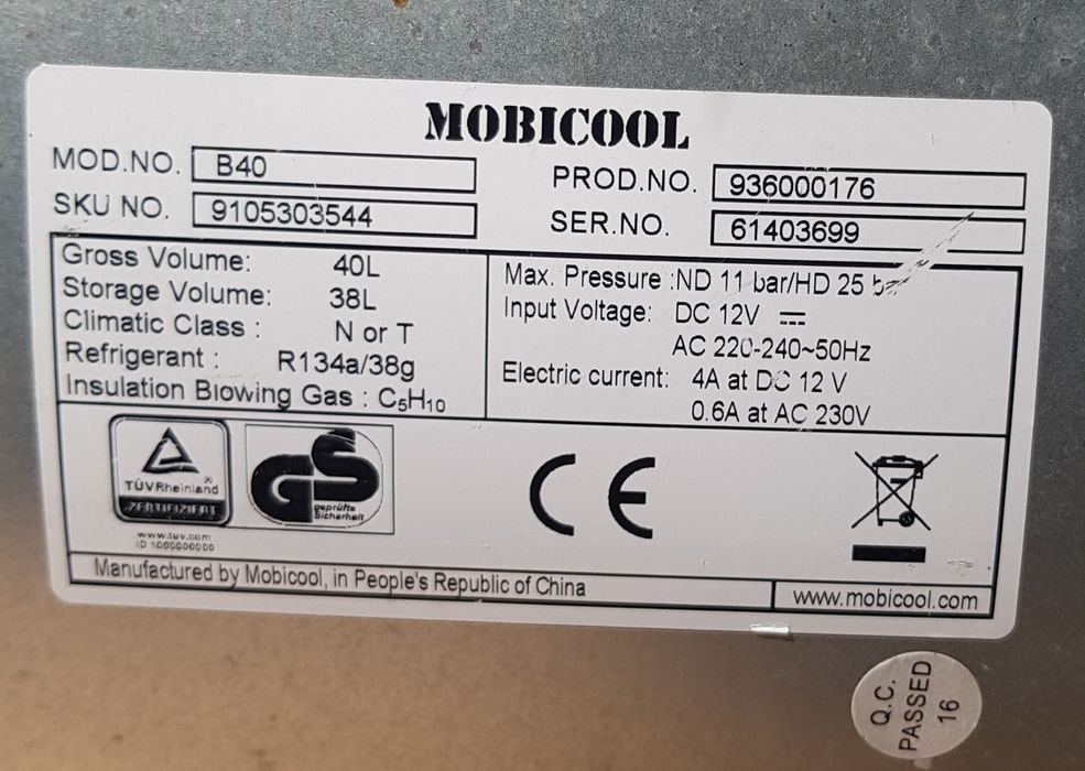 Dometic Mobicool B40 фризер Hybrid  12V - 220V