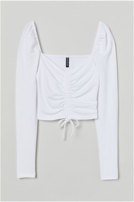 Дамска риспена блуза с връзки