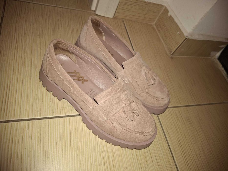 Mocasini de damă piele naturală