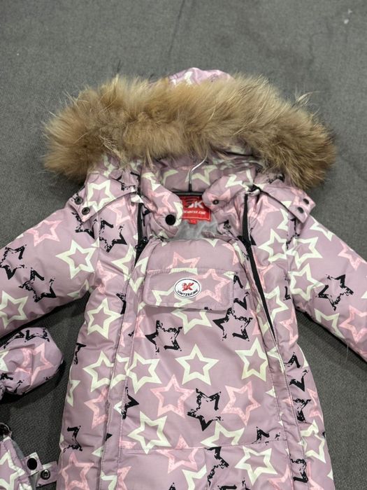 Тёплый комбинезон-трансформер для девочки, размер 68