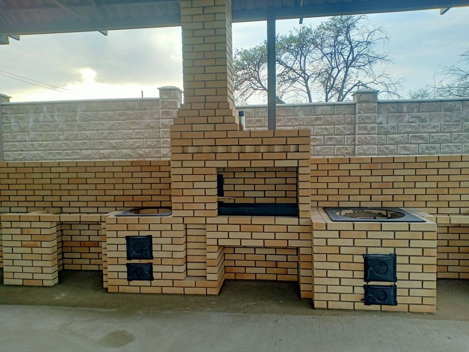 Комплексные печи барбекю