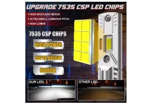 Becuri LED SET 2 BUC H7 PUTERE MARE 300W canbus pret 100 lei set