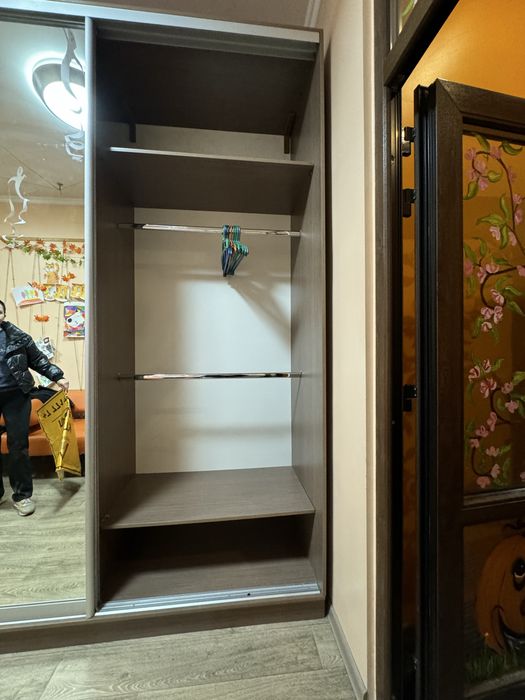 Шкаф-купе с зеркальными дверями