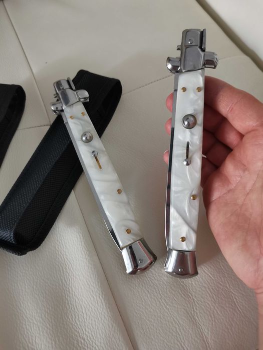 Stileto Briceag Italian cu buton automat 34cm Camping Vânătoare Pescuit