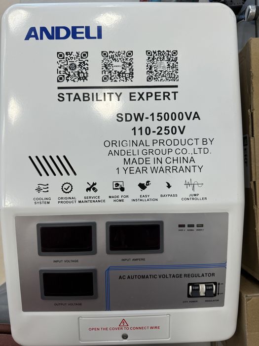 Андели /STABILIZATOR ANDELI Toza Original SDW-15kva 220V 1 Фаза