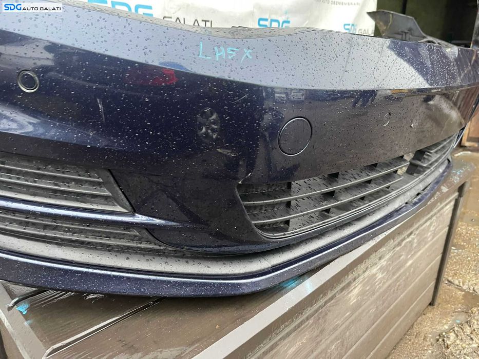 Bara Spoiler Fata cu Locas Senzori Parcare Culoare Albastru LH5X Volkswagen Golf 7 Break Combi 2013 - 2017 Cod 5G0807221