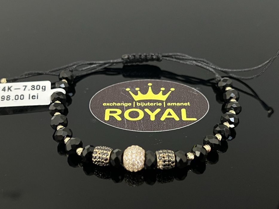 Bijuteria Royal CB: Bratara cu snur aur 14k 7,30gr