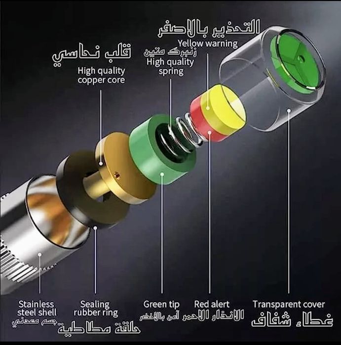 Индикиращи ниво капачки за вентили на гуми на автомобил, мотор, колело