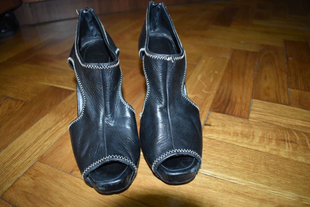 Sandale dama din piele cu platforma