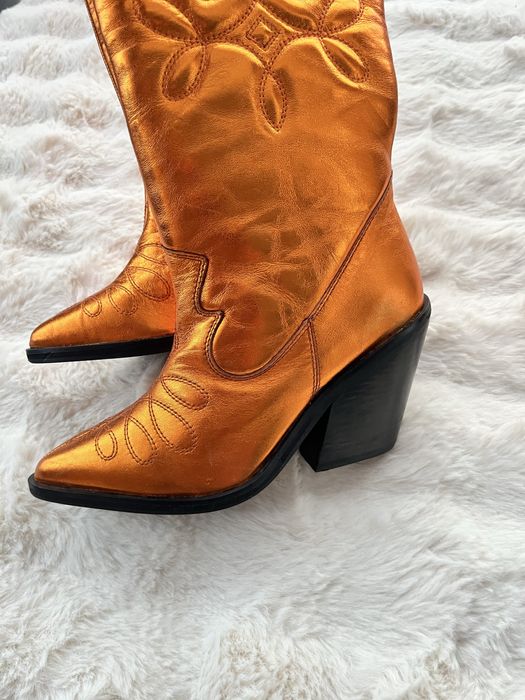 Cizme statement aurii marimea 37