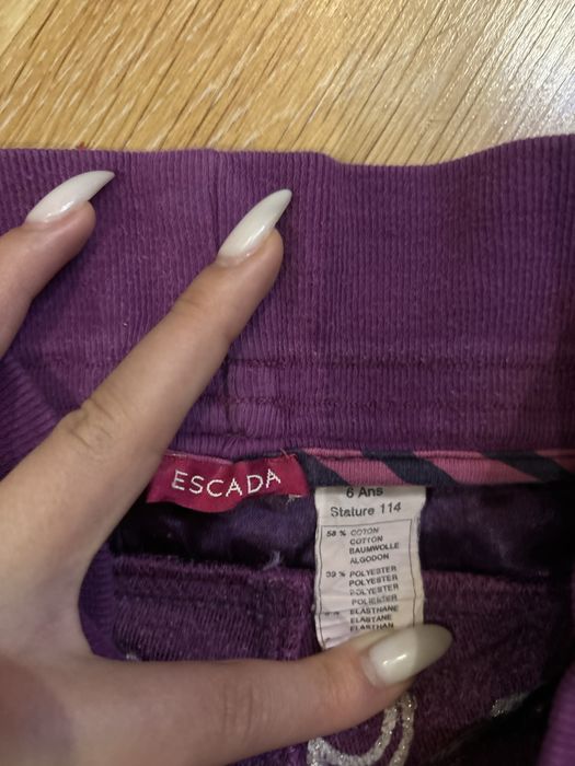 Детски лилав дълъг панталон ESCADA