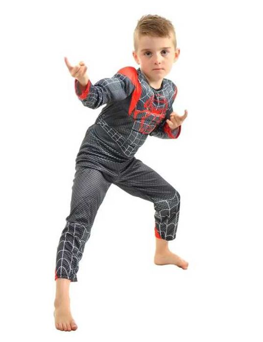 Детски костюм на Спайдърмен Моралес, Костюм Черен Спайдърмен Spiderman