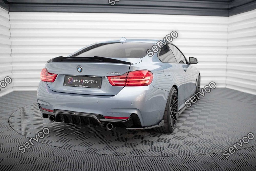 Prelungire splitter bara spate Bmw Seria 4 Coupe M-Pack F32 2013-2020 v7 - Maxton Design