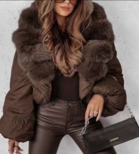 Зимно кафяво яке