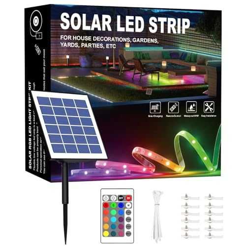 Соларна LED лента Meewata 15M RGB IP67