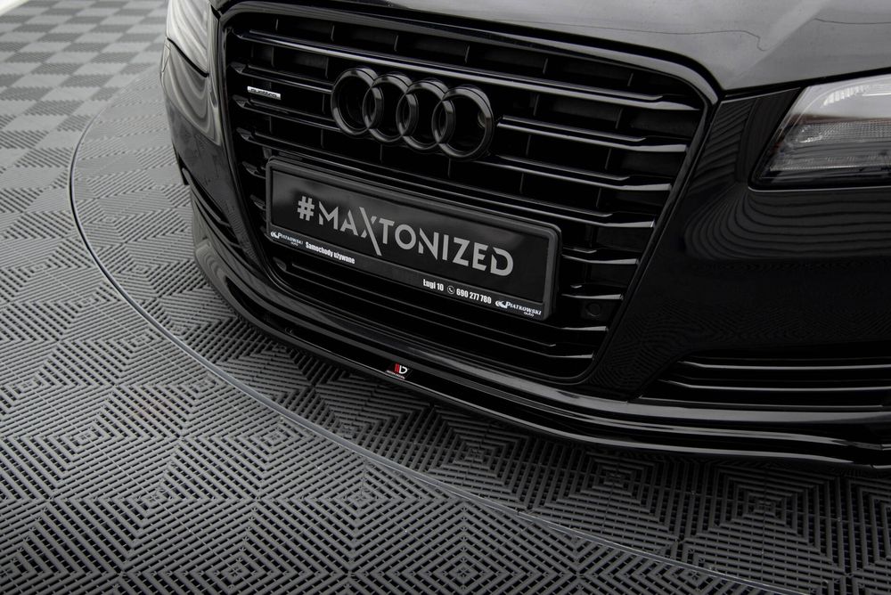 Спойлер за предна броня Maxton design за Audi A8 D4 (2009-2013)