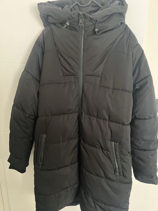 Палто Зара Zara и шуба Bershka