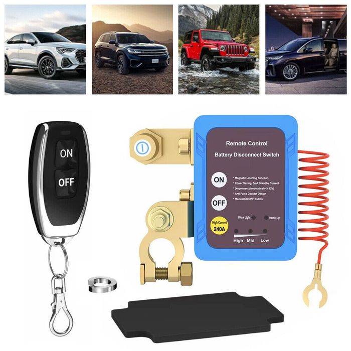 Ключ маса за акумулатор 12V 240A за кола, лодка, каравана, АТВ, 4x4