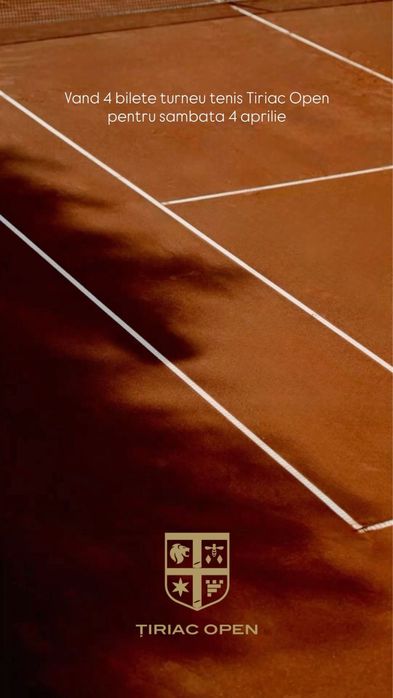 Vand bilete Tiriac open pentru semifinala sambata