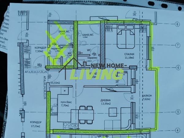 Продава се Двустаен апартамент в Пловдив, Тракия - 79 кв.м за 1393 €/кв.м - Снимка #7