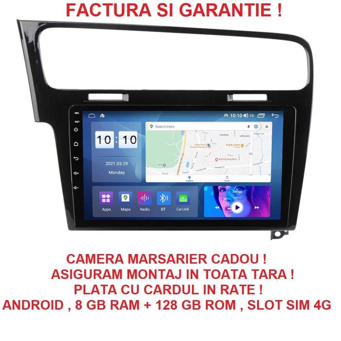 Navigatie Volkswagen VW Golf 7 , Noua Garantie 2GB 4GB 8GB ram