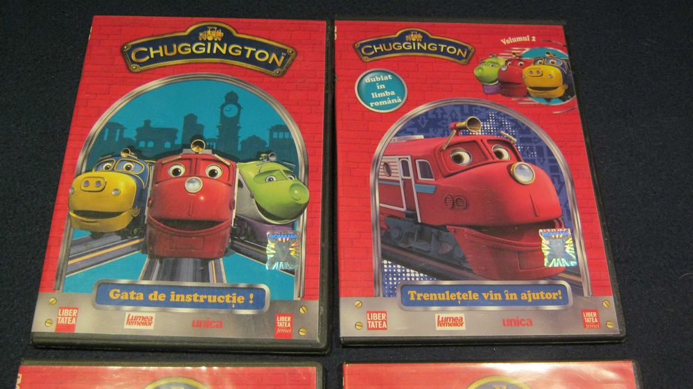 Lot 4 DVD originale /CHUGGINGTON/dublate in Lb.Romana.