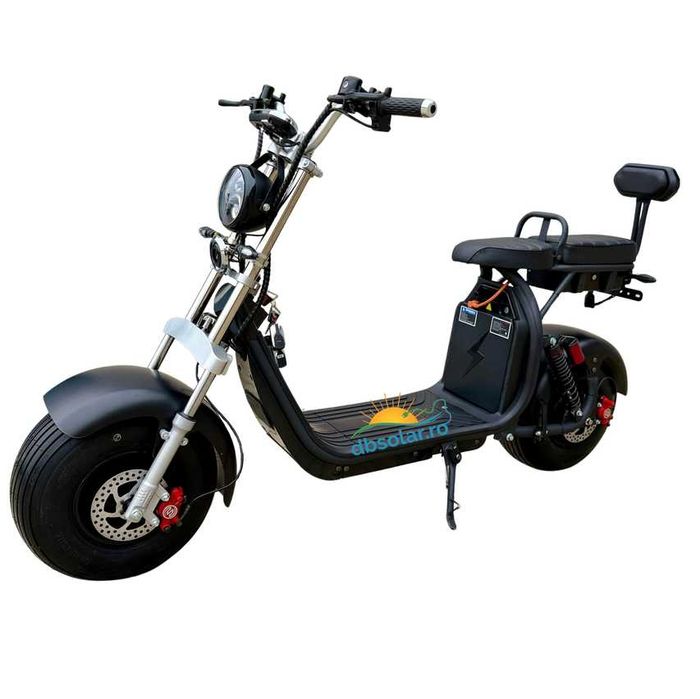 Scuter electric chopper 1500W 20Ah Fara Permis CIV RAR inclus Lithium 25km/h capacitate 180kg