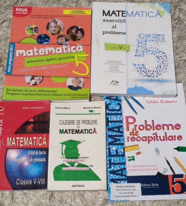 Culegeri de matematică gimnaziu + Evaluare națională