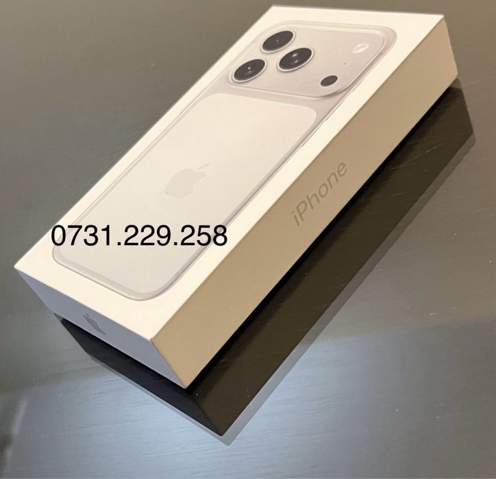 iPhone 17 PRO 256GB 5G SIGILAT ! GARANTIE ! Silver Alb White 512