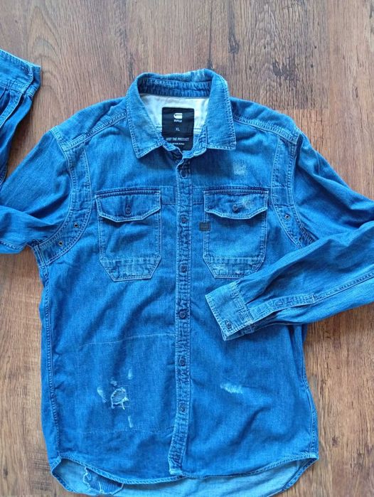 g-star wolker shirt - страхотна мъжка риза ХЛ